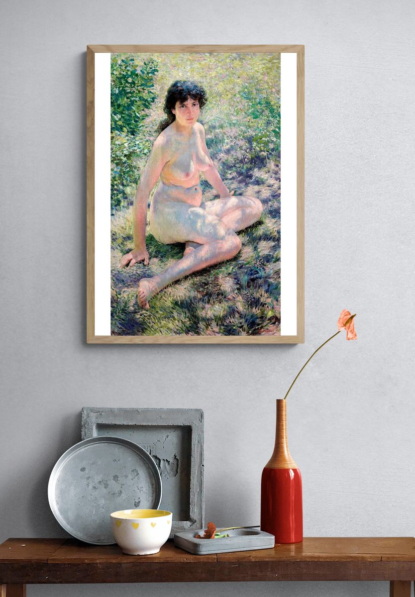 Seated nude lady. July (1893). — room view 3