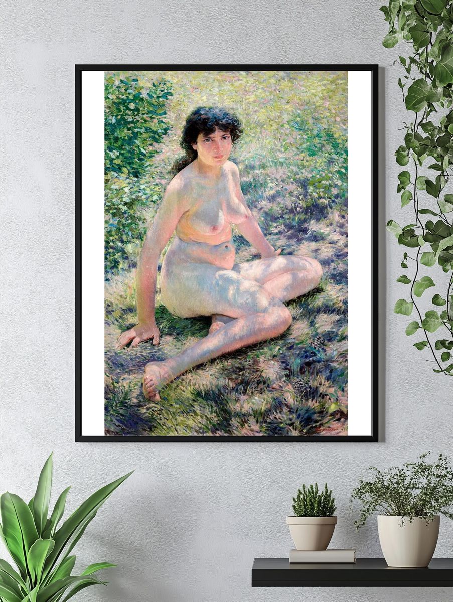 Seated nude lady. July (1893). — room view 4