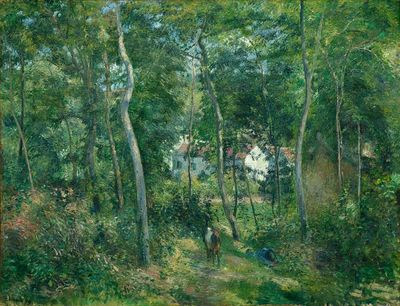Edge Woods L'Hermitage, Pontoise (1879). poster