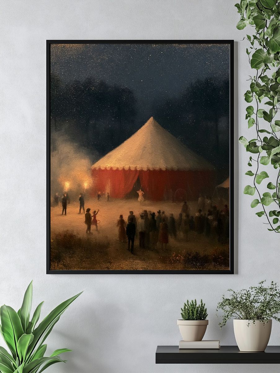 Circus Tent at Night Fine-Art Print. — room view 4