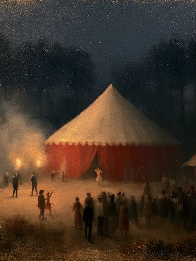 Circus Tent at Night Fine-Art Print.