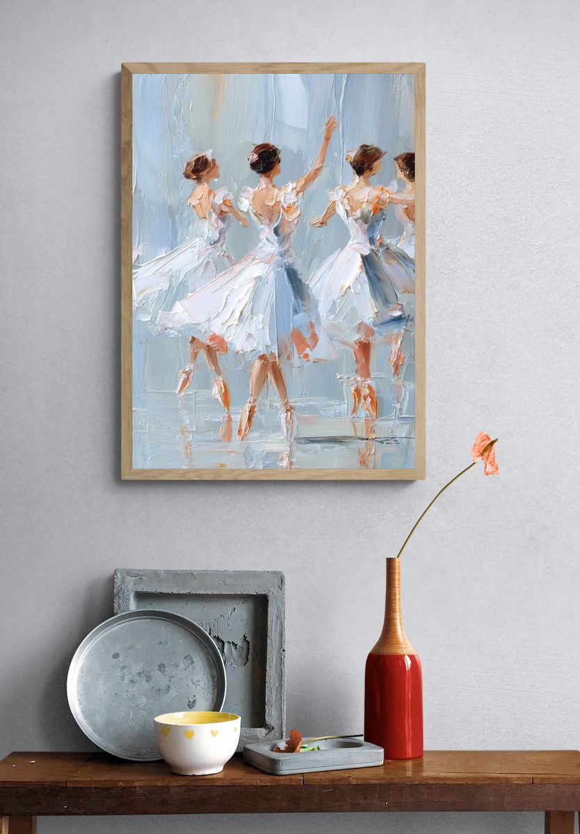 Ballet Dancers Impressionist Poster. — room view 3
