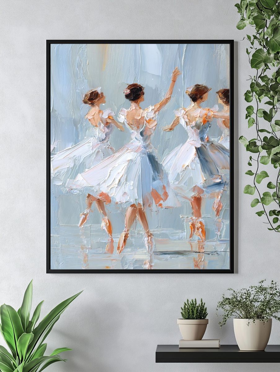 Ballet Dancers Impressionist Poster. — room view 4