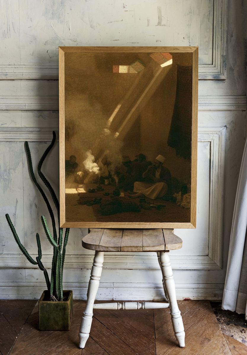 Sunlit Gathering — Fine-Art Print. — room view 1