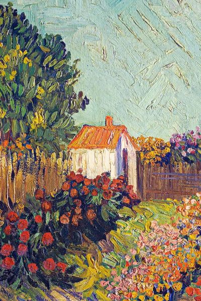 Van Gogh iPhone wallpaper, Landscape. poster print