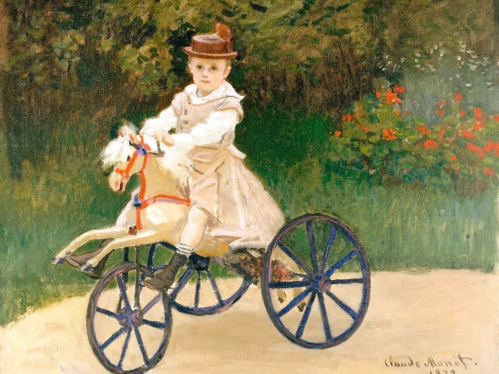 Jean Monet His Hobby Horse. poster detail