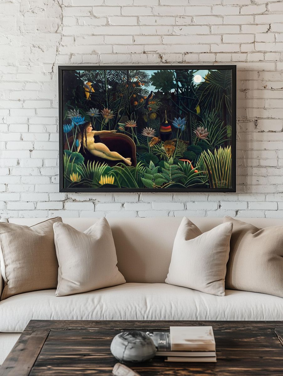 Henri Rousseau 's Dream (1910). room preview