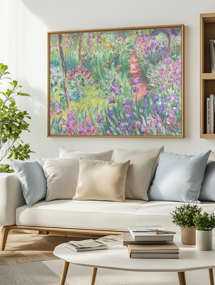 Monet impressionist wallpaper, HD background. — room view 2