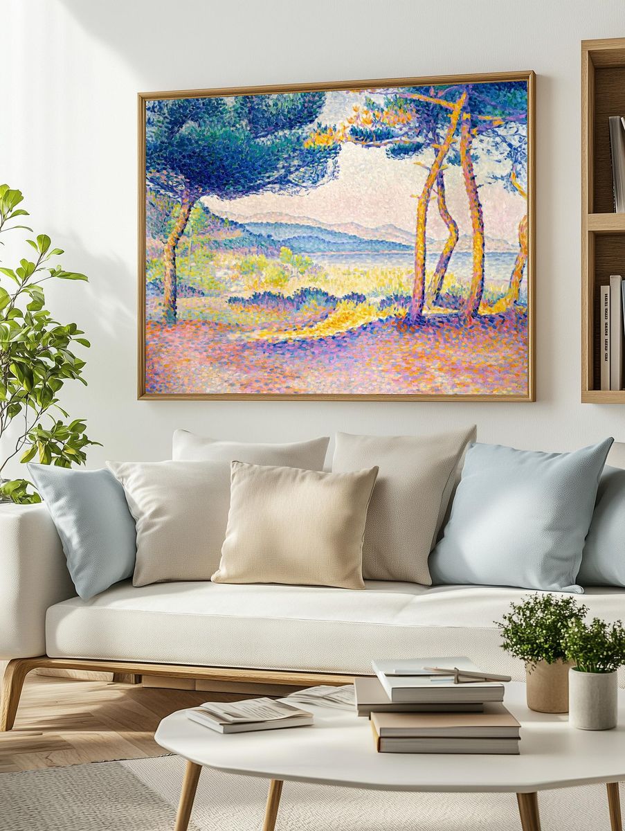 Pines Along Shore (1896) painting. — room view 2