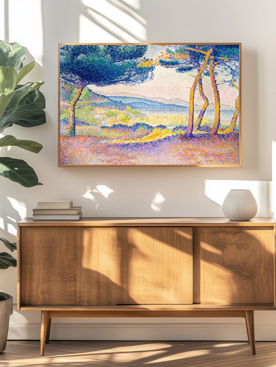 Pines Along Shore (1896) painting. — room view 3