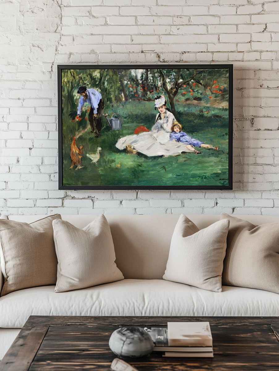 Monet Family Their Garden Argenteuil. room preview