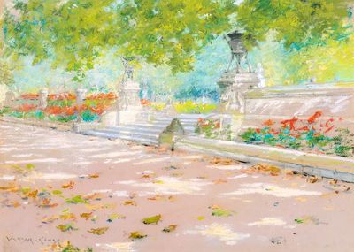 Terrace, Prospect Park (1887) drawing.