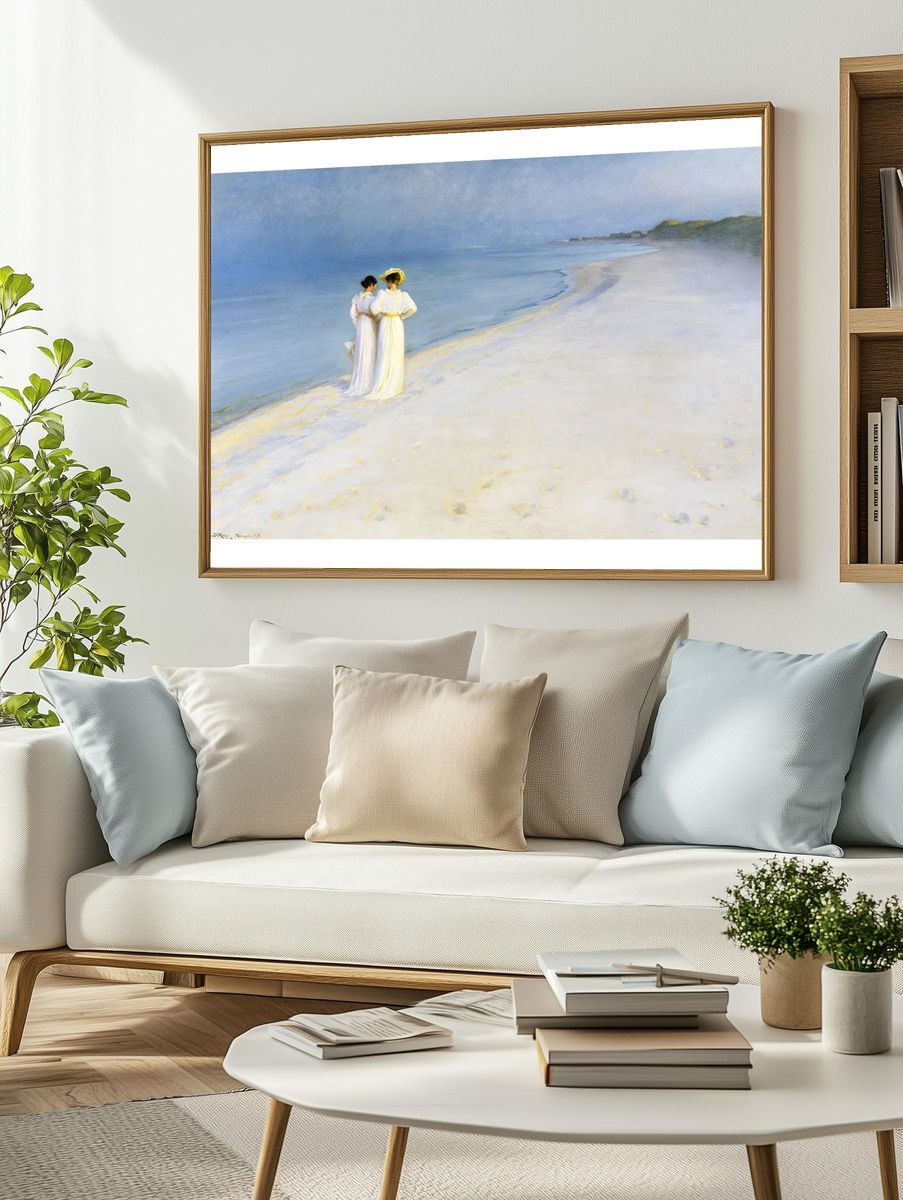 Summer evening Skagen's Beach (1893). — room view 2
