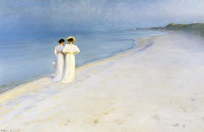 Summer evening Skagen's Beach (1893).