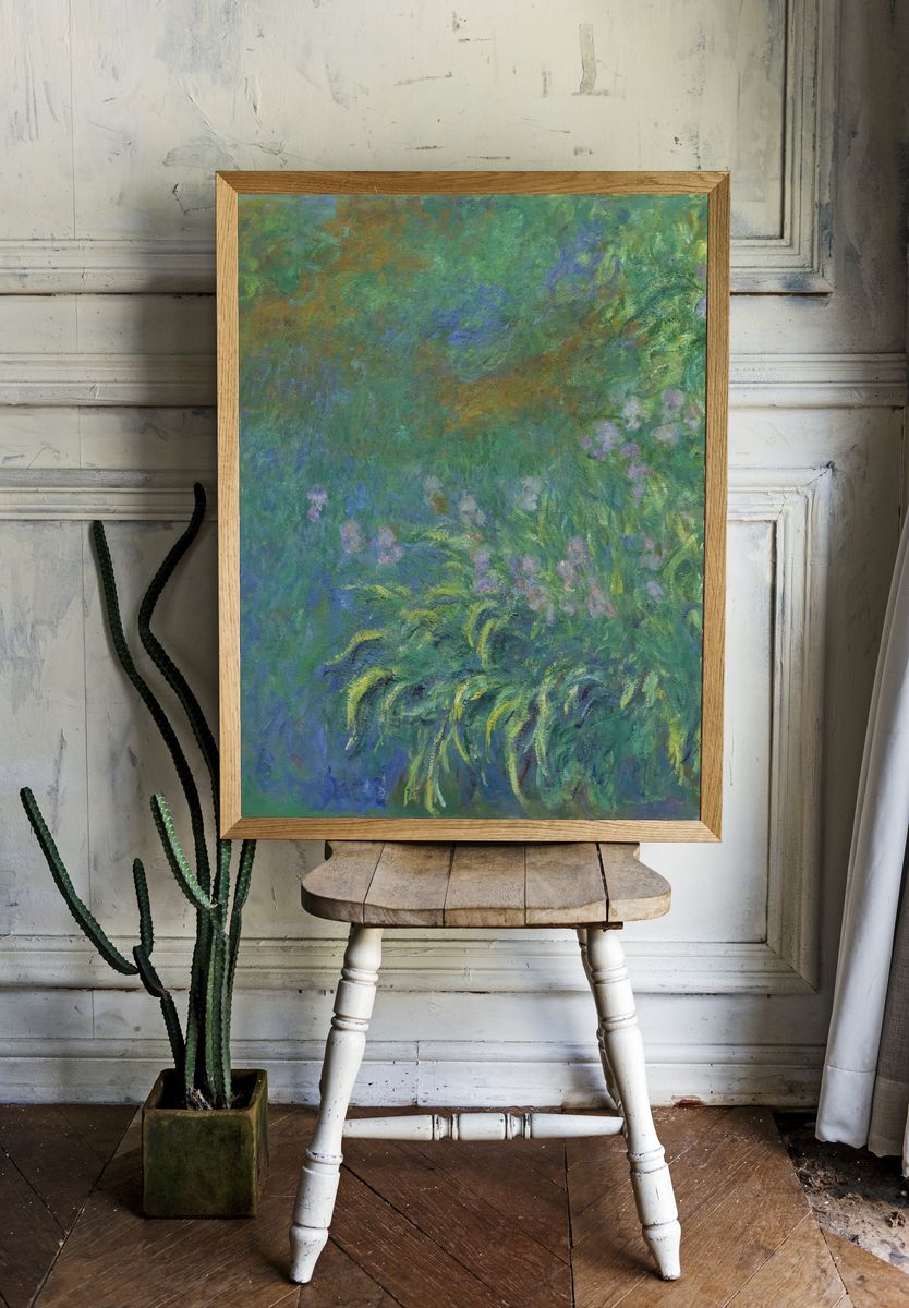 Irises by Claude Monet. — room view 1