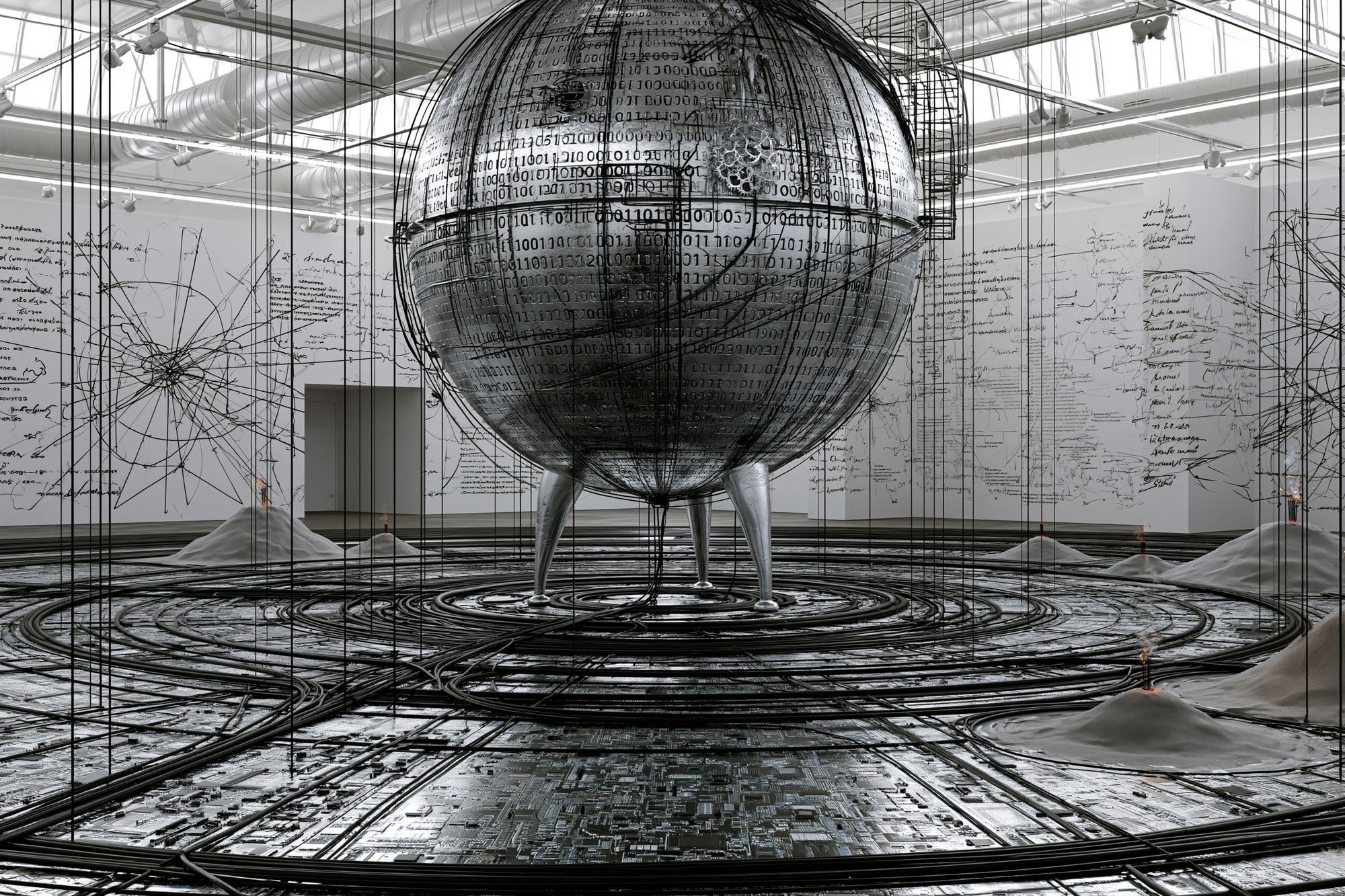 Digital Sphere Installation Print. poster detail