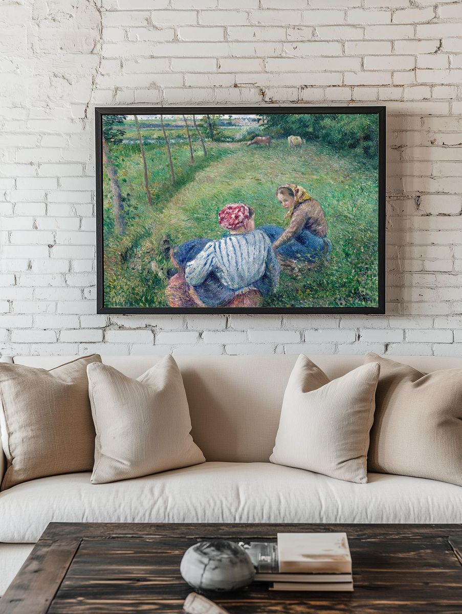 Young Peasant Girls Resting Fields. room preview