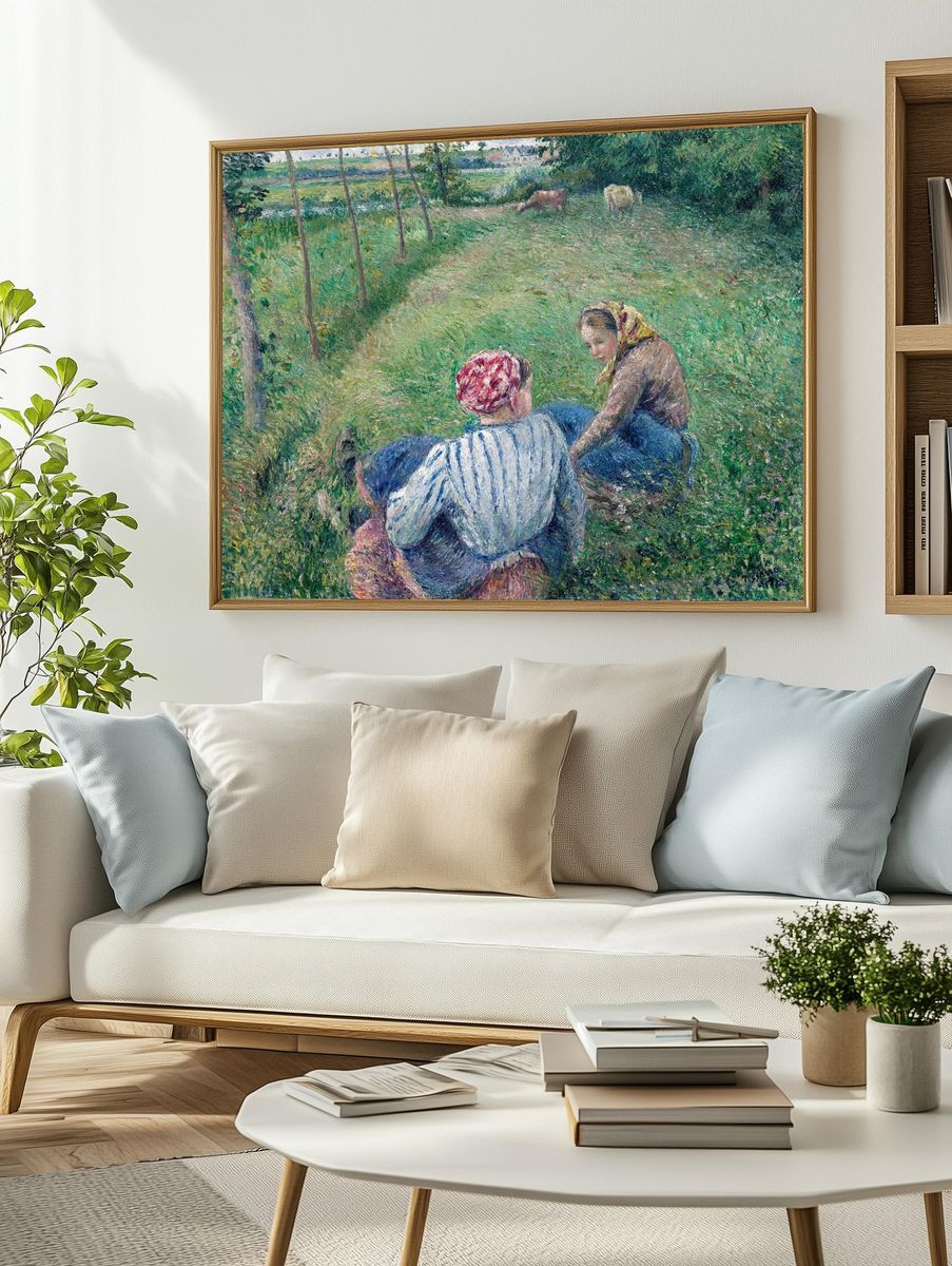 Young Peasant Girls Resting Fields. — room view 2
