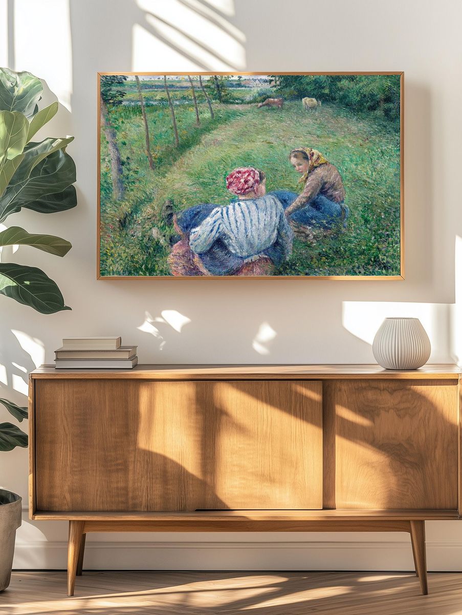 Young Peasant Girls Resting Fields. — room view 3
