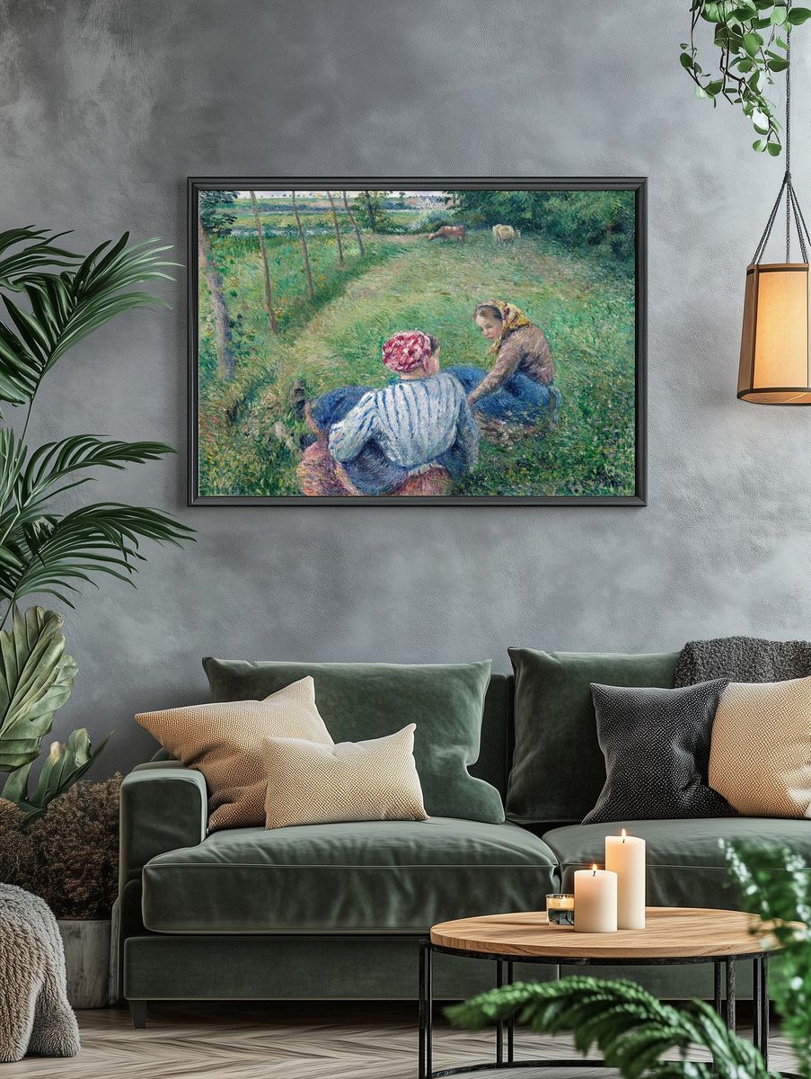 Young Peasant Girls Resting Fields. — room view 4