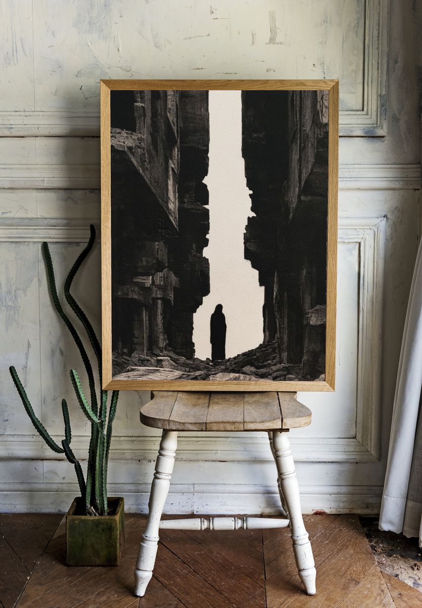 Canyon Silhouette Fine-Art Print. — room view 1