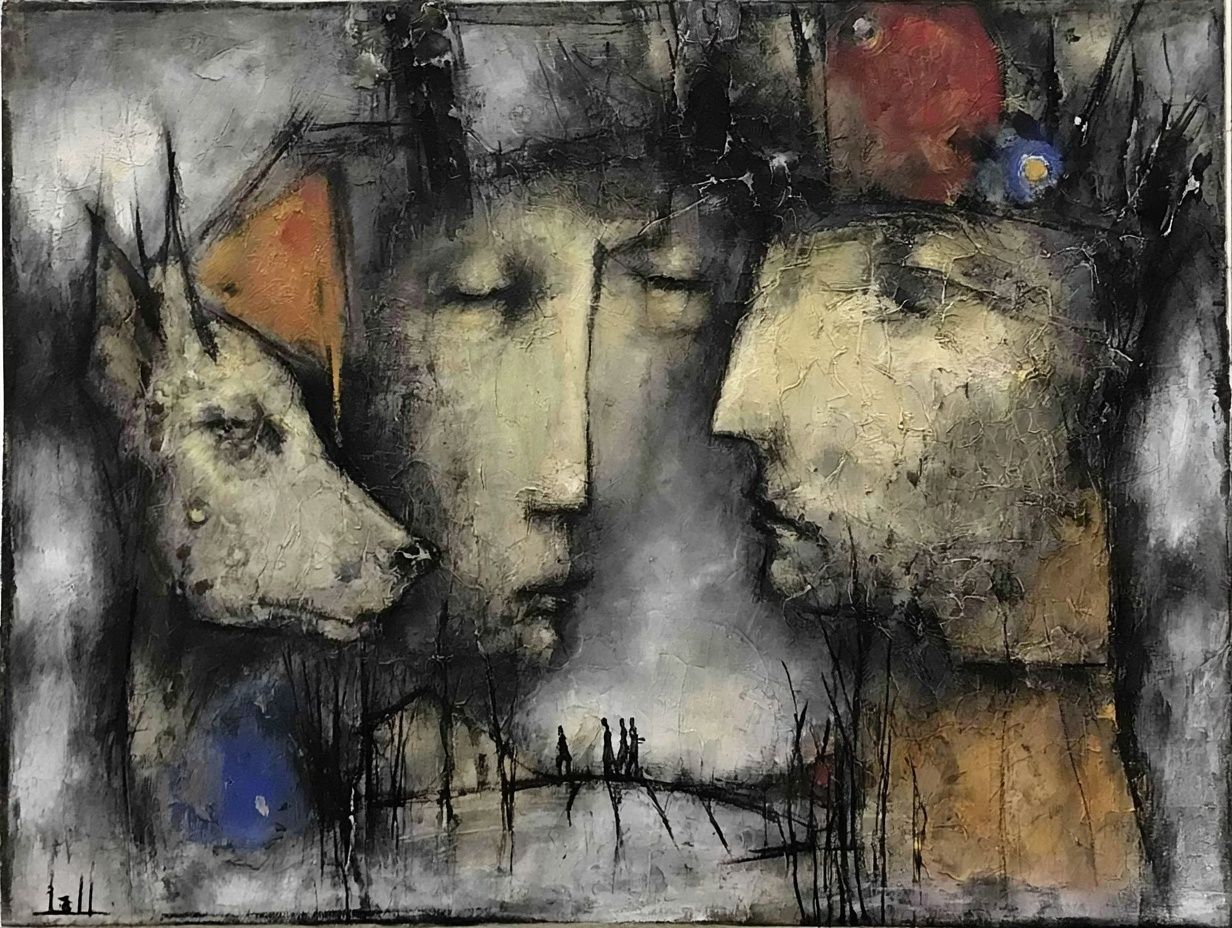 Faces in Shadow Fine-Art Poster. poster detail