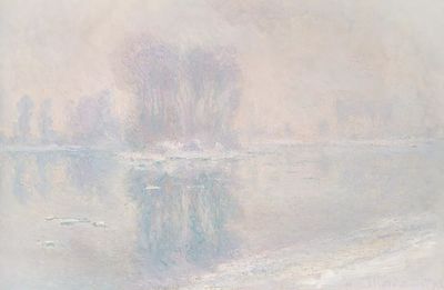 Ice Floes (1893) Claude Monet.