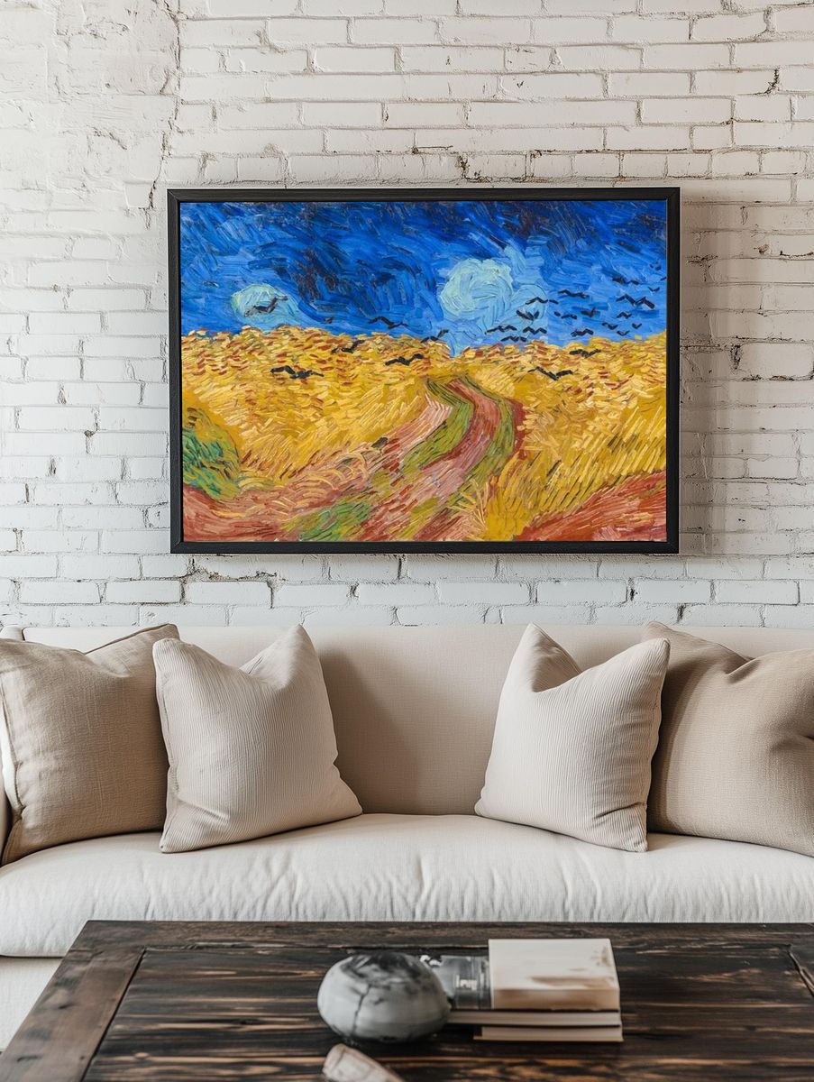 Vincent van Gogh 's Wheatfield. — room view 1