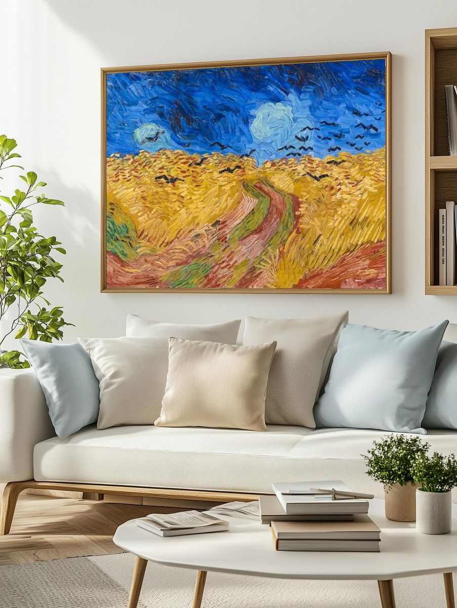 Vincent van Gogh 's Wheatfield. — room view 2