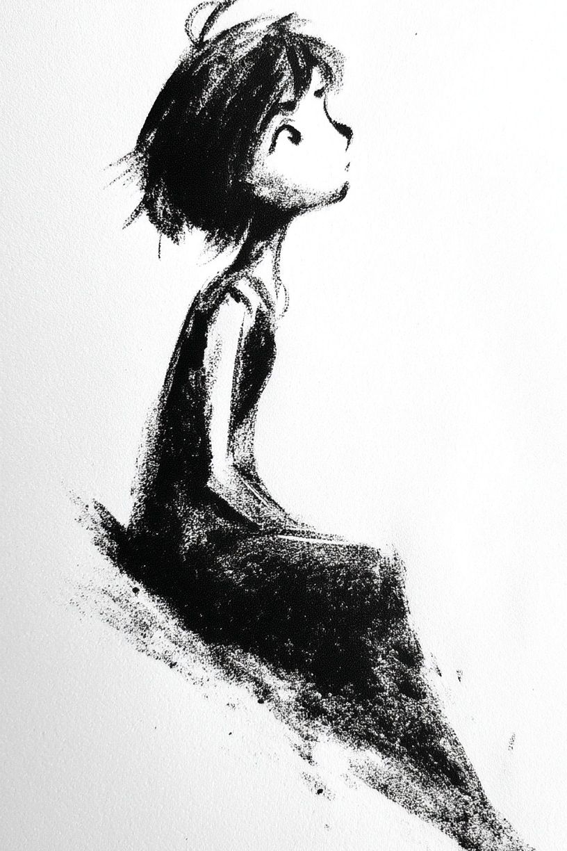 Dreaming Girl Ink Poster. poster detail