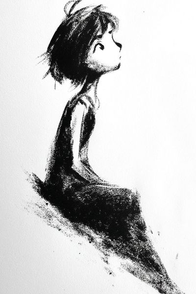 Dreaming Girl Ink Poster.