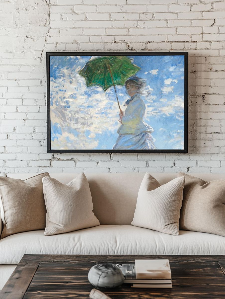Monet impressionist desktop wallpaper, HD. — room view 1
