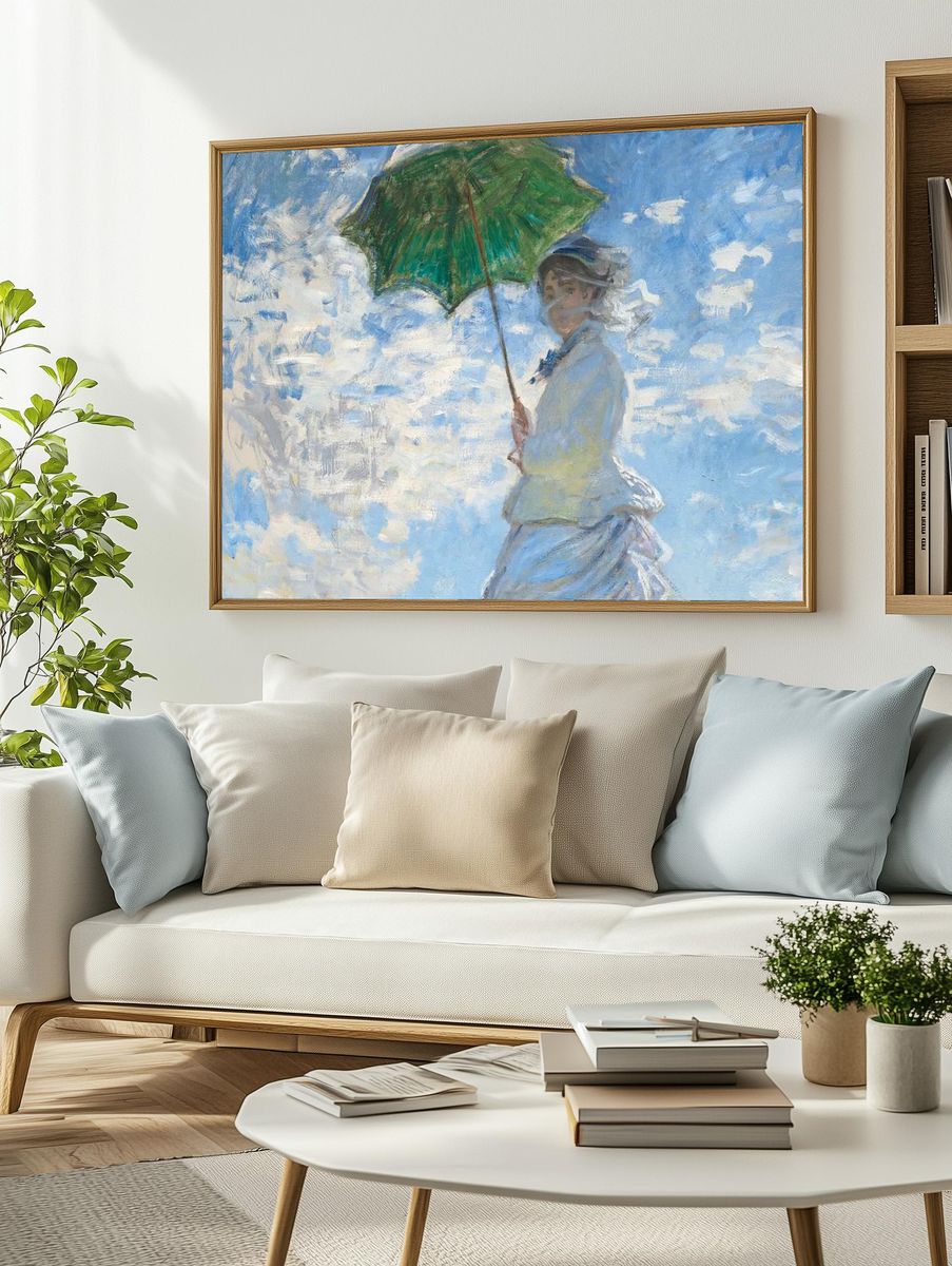 Monet impressionist desktop wallpaper, HD. — room view 2