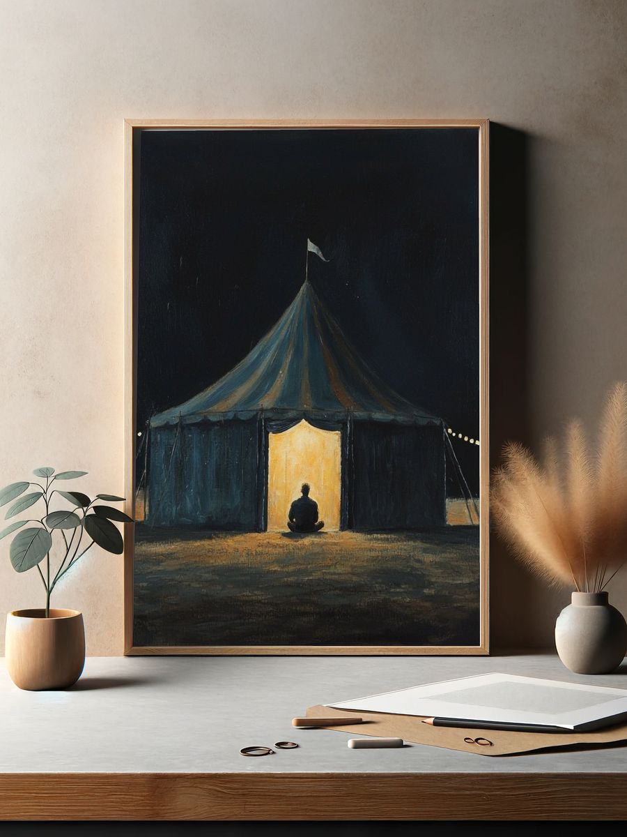 Circus Tent at Night Poster. — room view 2