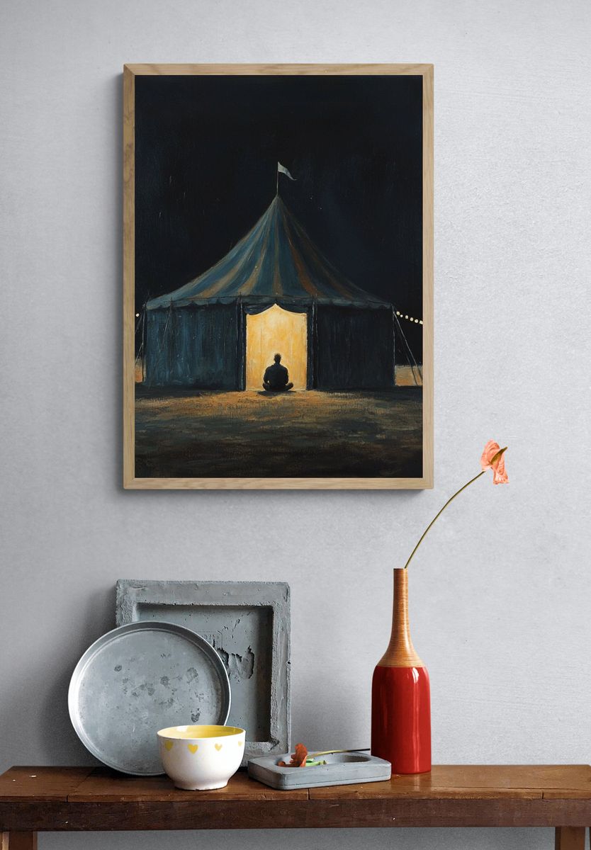 Circus Tent at Night Poster. — room view 3