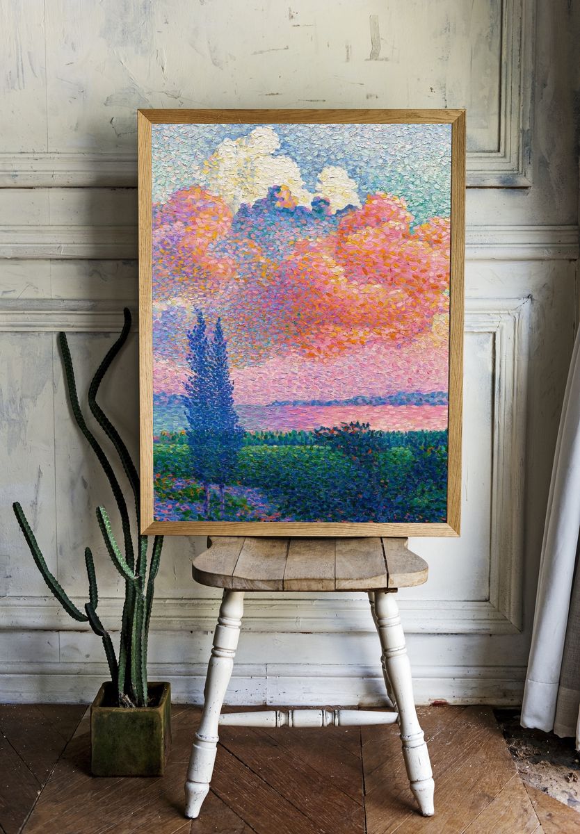 Vintage art mobile wallpaper, iPhone. — room view 1