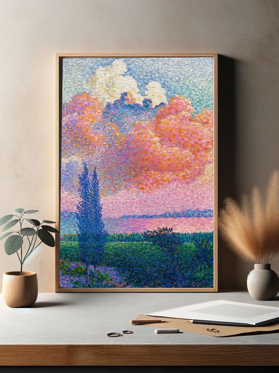 Vintage art mobile wallpaper, iPhone. — room view 2