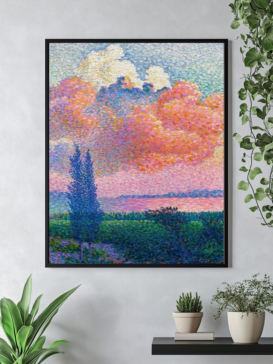 Vintage art mobile wallpaper, iPhone. — room view 4