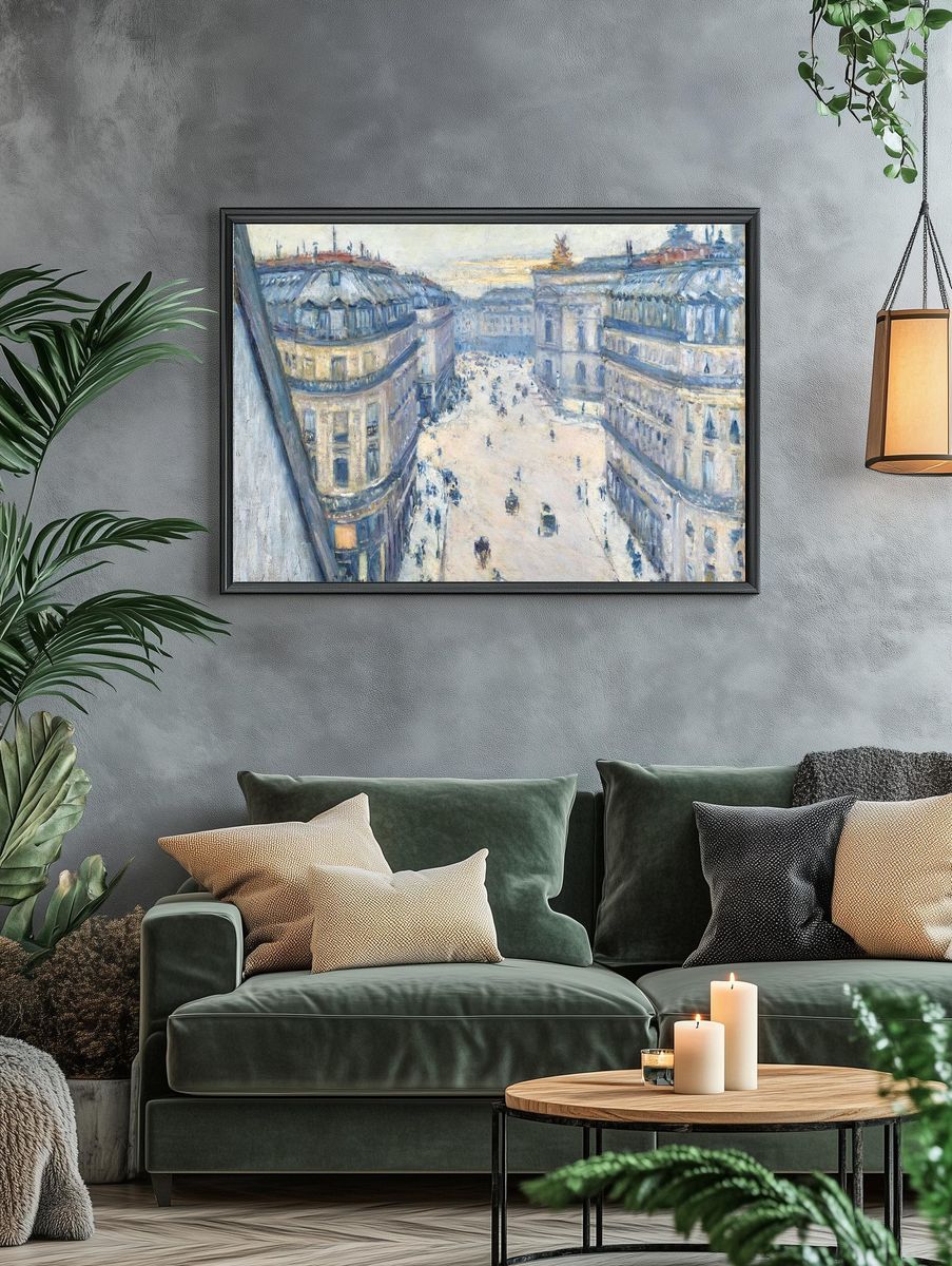 Paris Boulevard Impressionist Poster. — room view 4