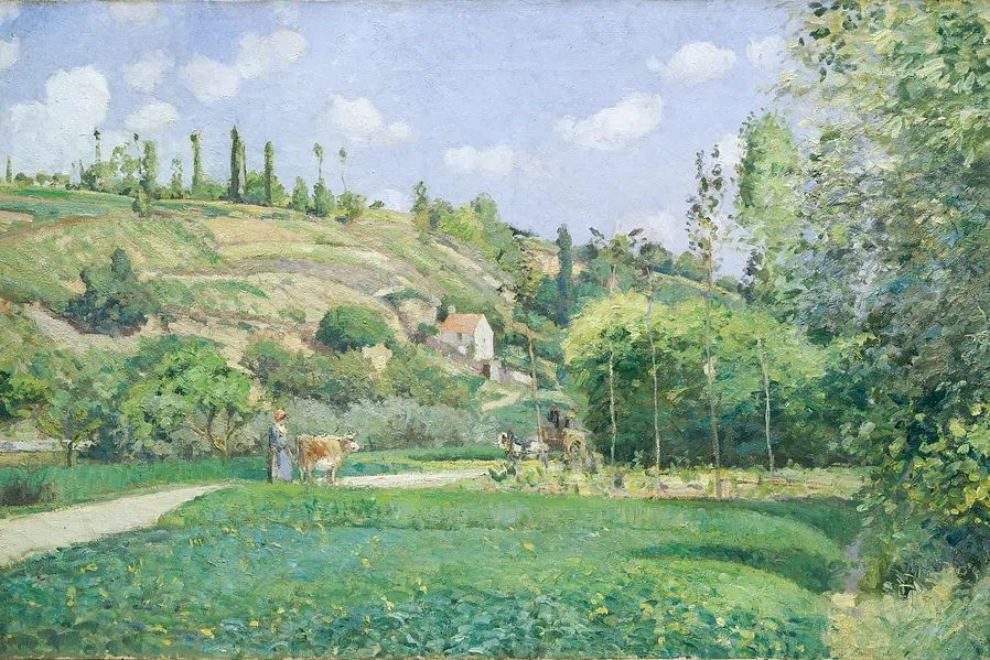 Cowherd Valhermeil, Auvers-sur-Oise (1874) Camille. poster detail
