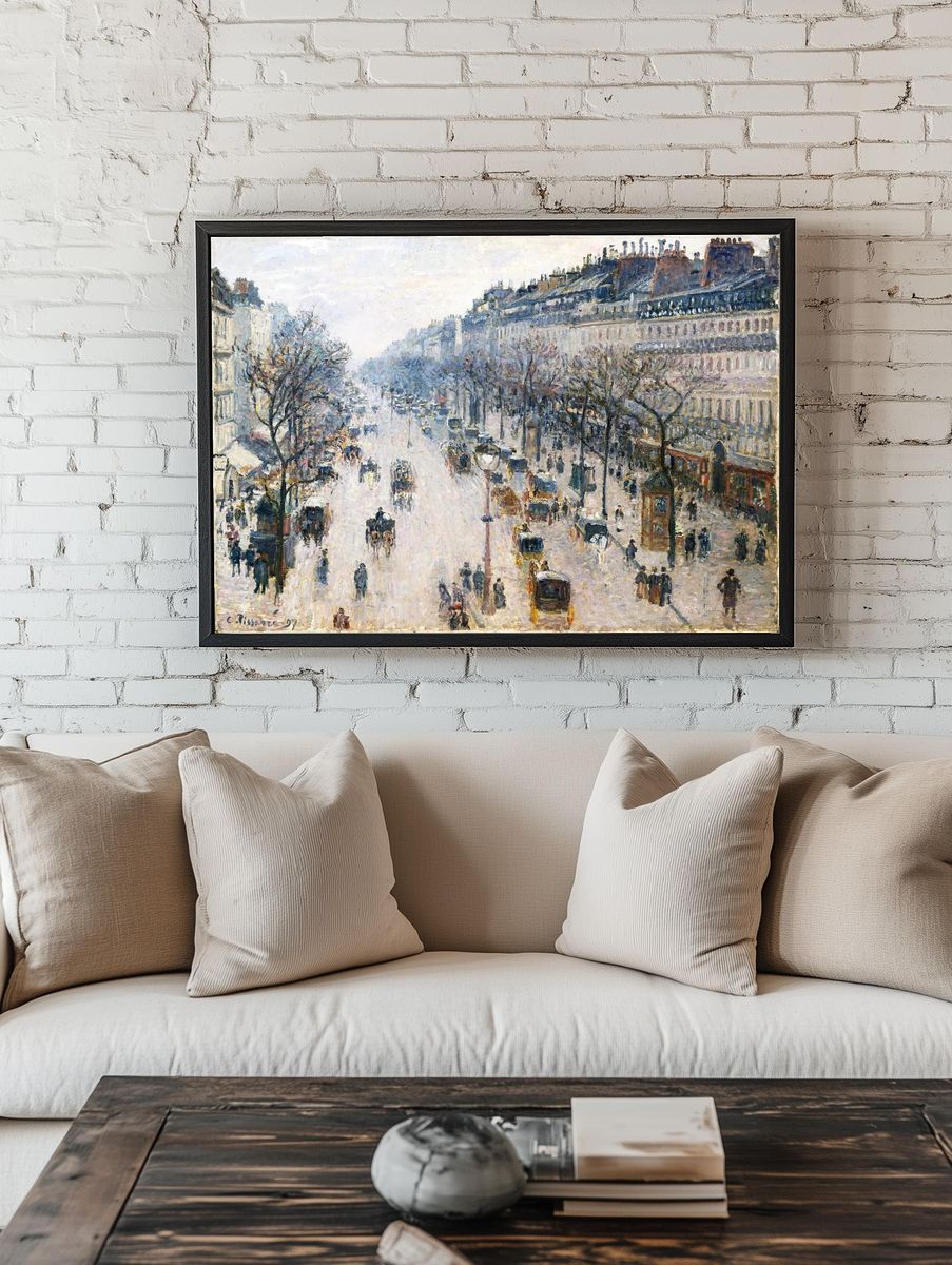 Boulevard Montmartre Winter Morning (1897). room preview