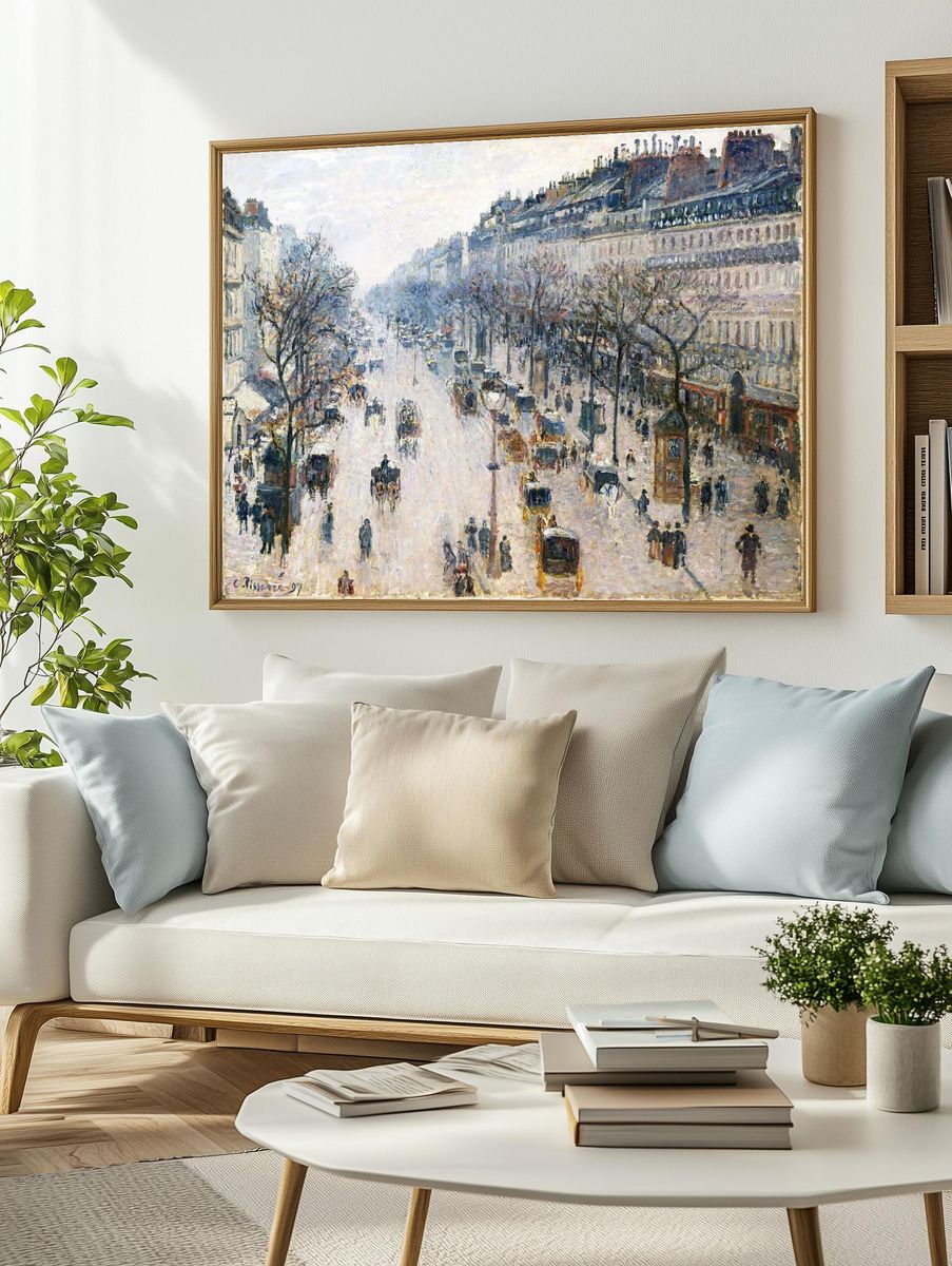 Boulevard Montmartre Winter Morning (1897). — room view 2
