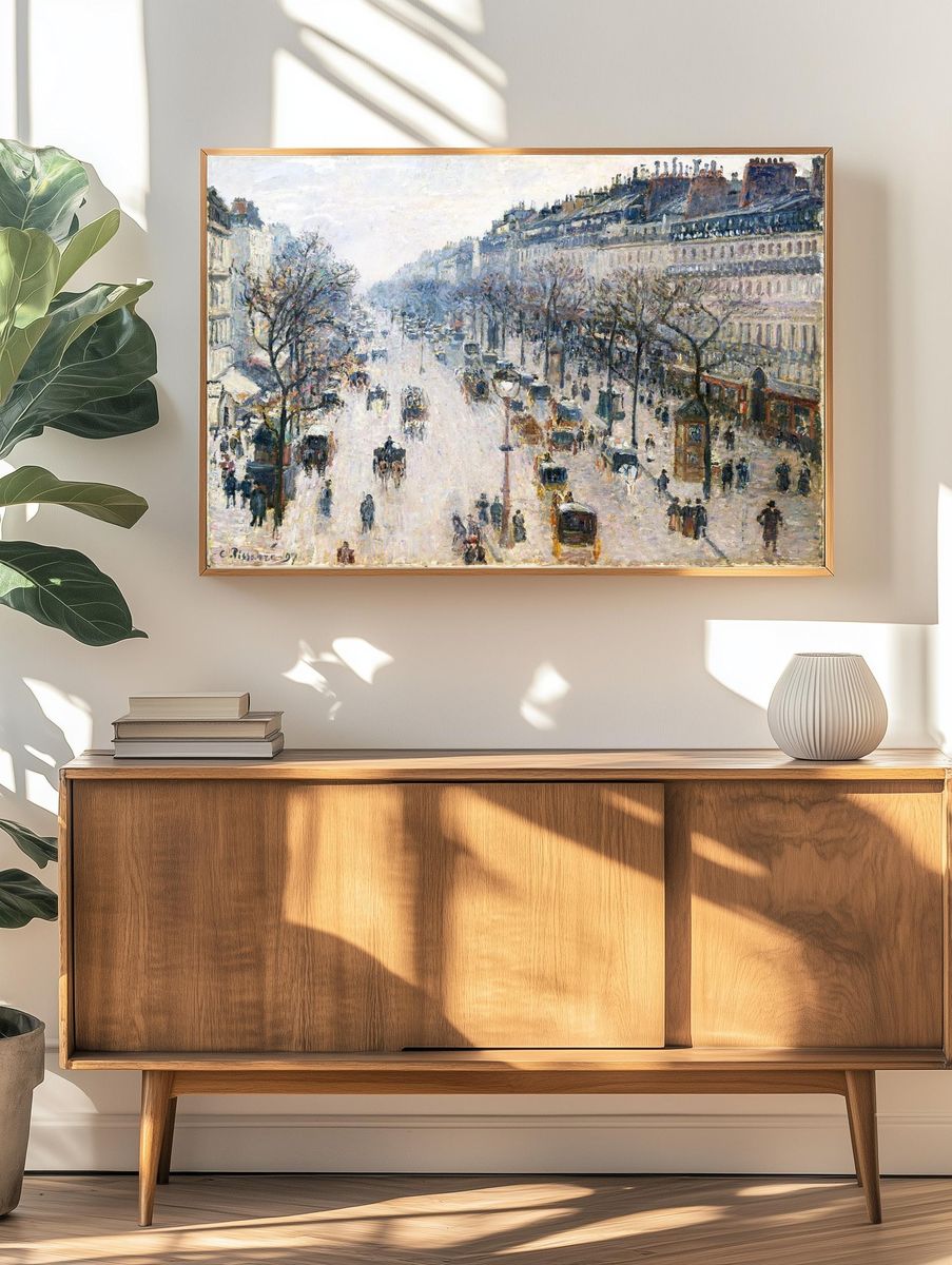 Boulevard Montmartre Winter Morning (1897). — room view 3