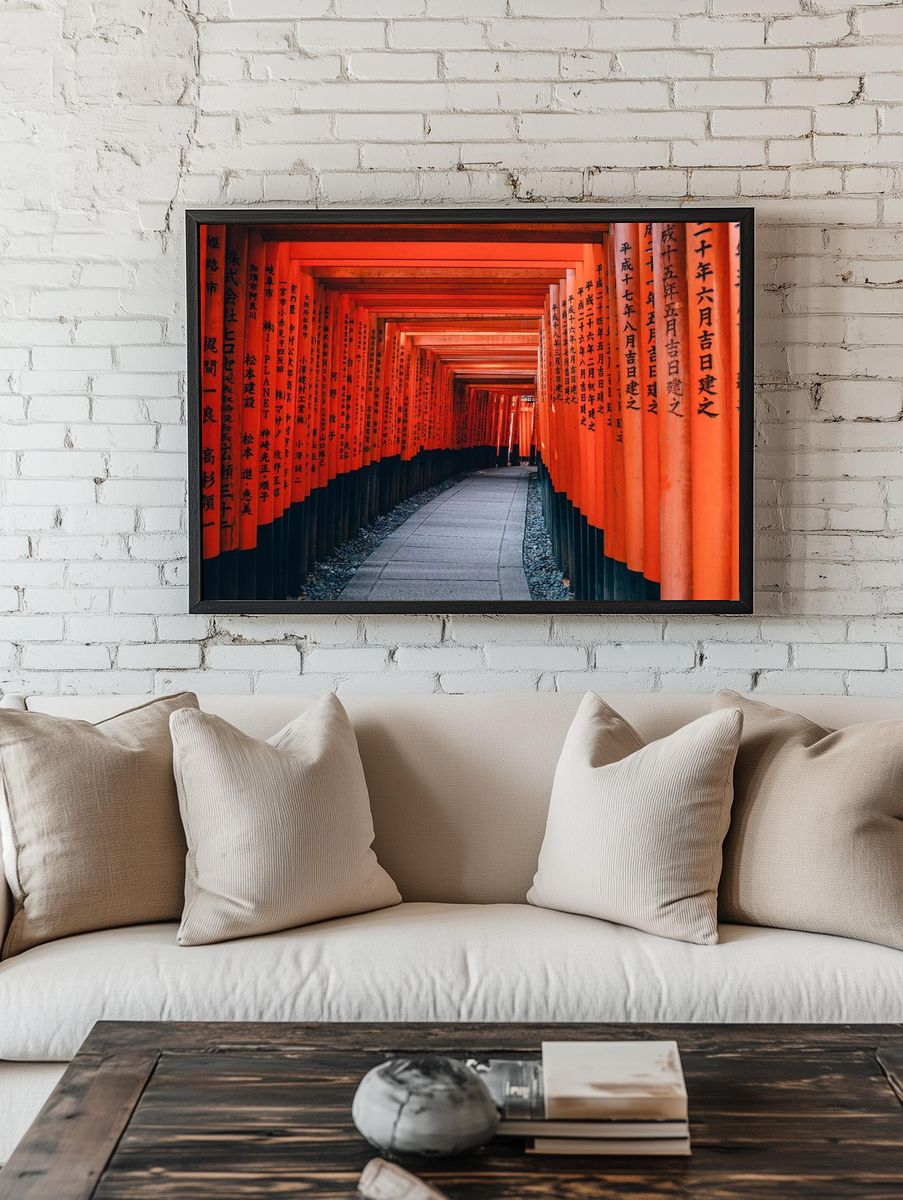 Fushimi Inari Shrine — Photography Poster. — room view 1