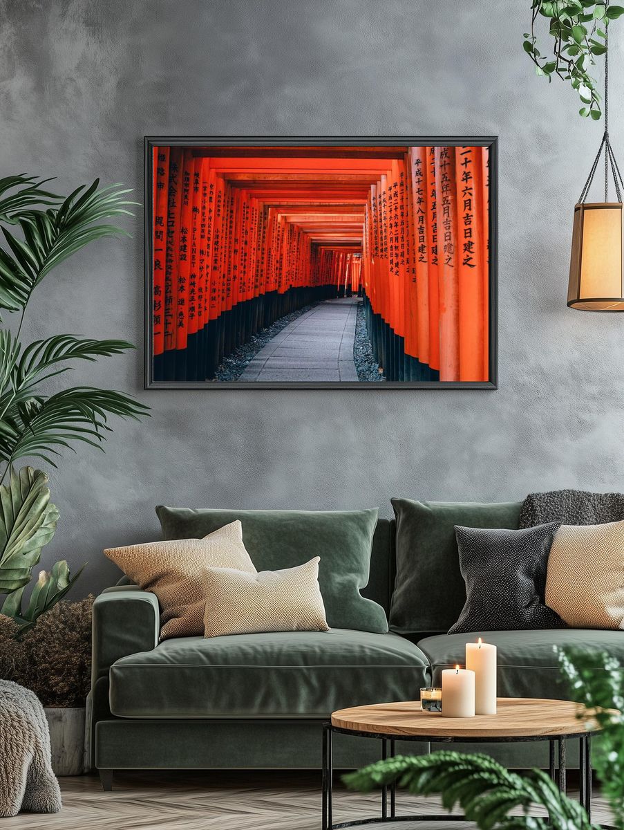 Fushimi Inari Shrine — Photography Poster. — room view 4