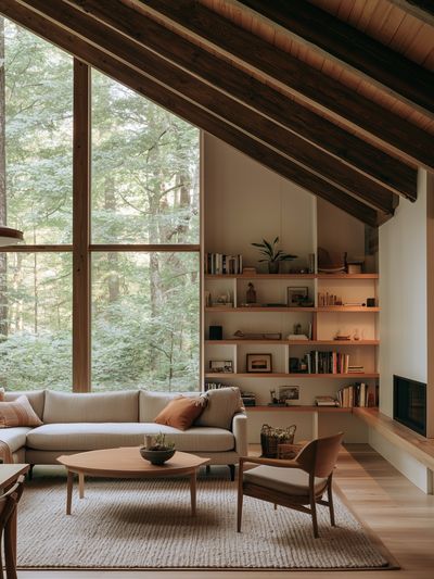 Forest Cabin Interior Photography Poster.