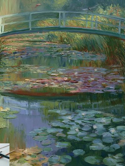 Monet Garden Bridge Fine-Art Print.