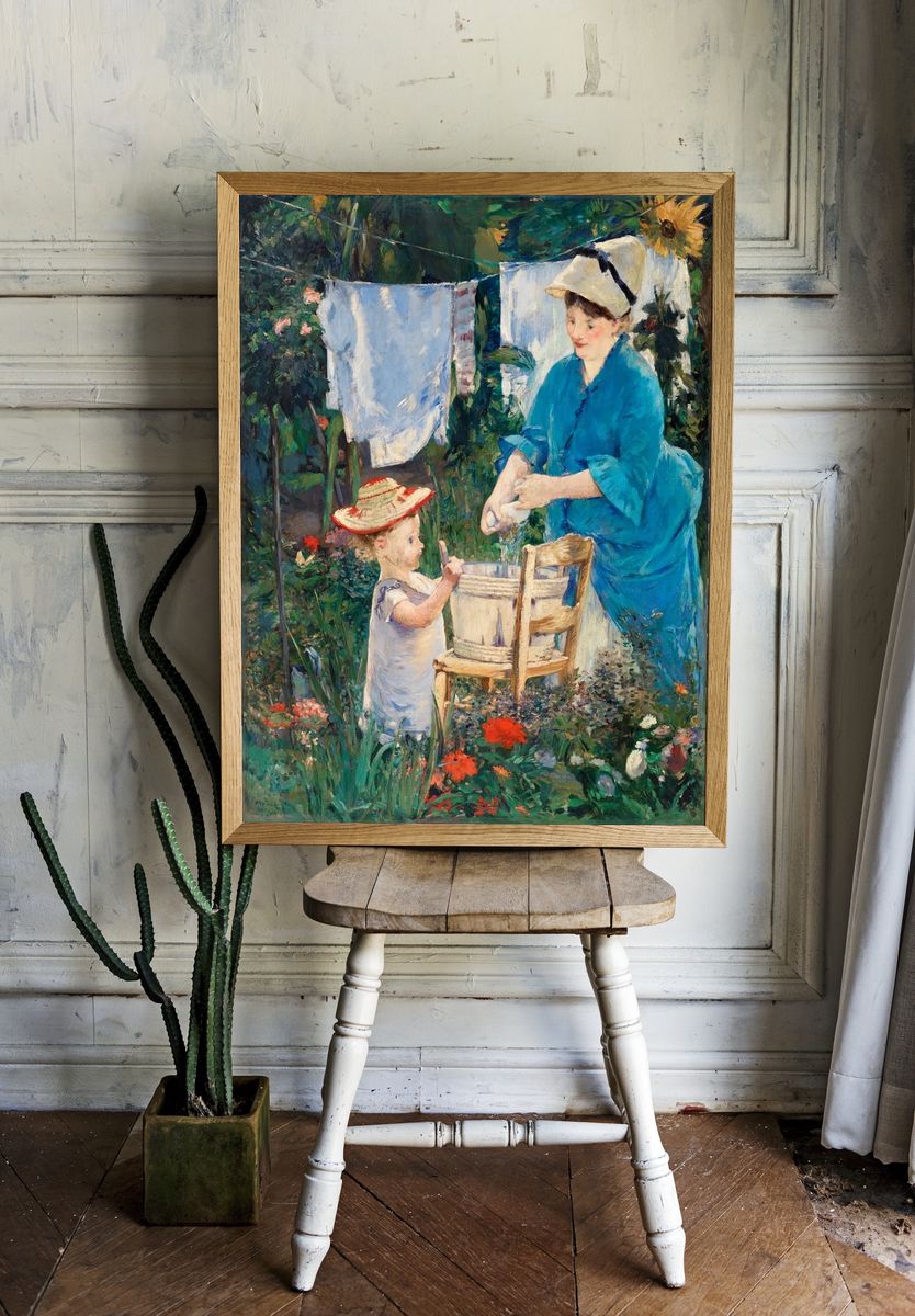 Laundry (Le Linge), (1875) painting. room preview