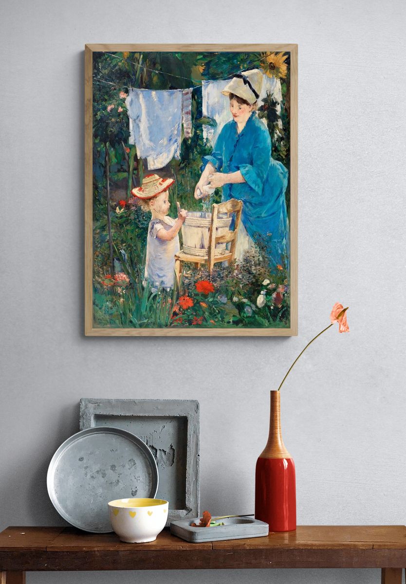Laundry (Le Linge), (1875) painting. — room view 3