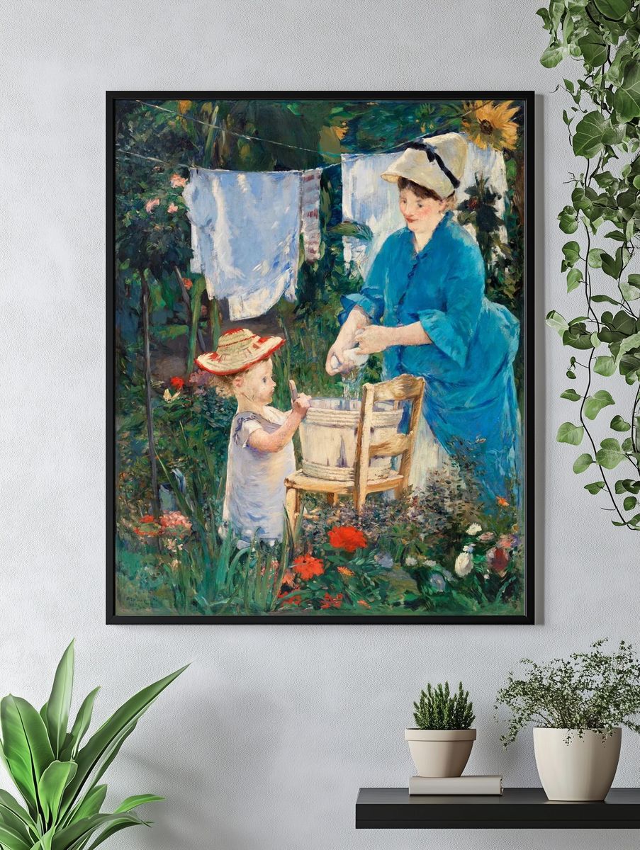 Laundry (Le Linge), (1875) painting. — room view 4